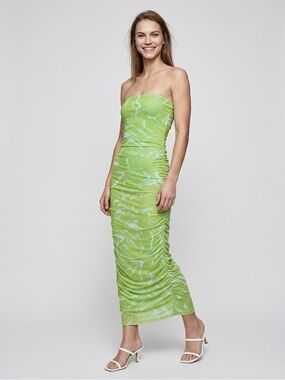 see you monday mesh dress See You Monday Mini Dress Green Floral XS mesh Sage